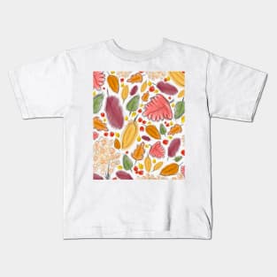 Fall Autumn Leaves Kids T-Shirt